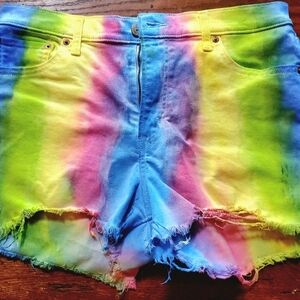 Colorful Tie-Dye Women Shorts